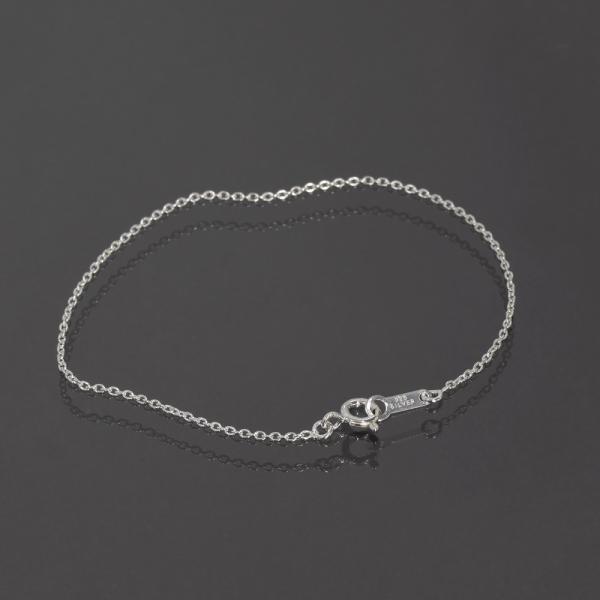 ブレスレット チェーン シルバー925 小豆チェーン 幅1.2mm 長さ