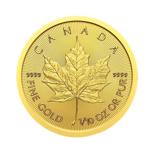メイプルリーフ金貨　1/10オンス　24金　3.1g 2001 メイプルリーフ金貨 1/10オンス 2001年 純金 24金 3.11g クリアケース