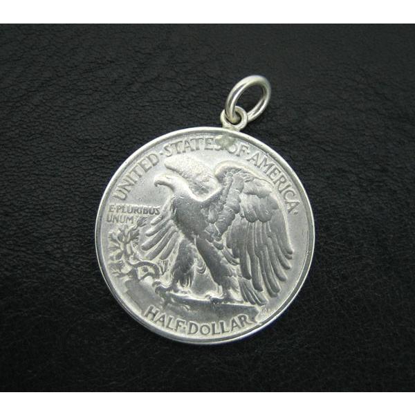 ペンダントトップ シルバー925 ウォーキングリバティー50セント硬貨