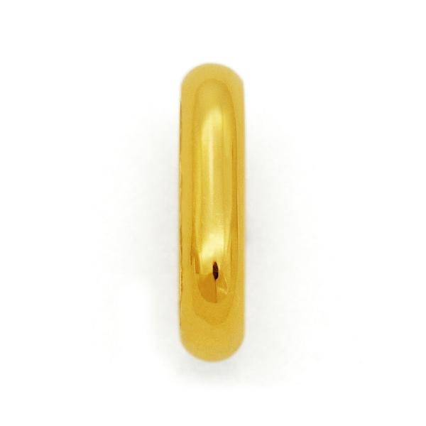 【1個売り】 バチカン 18金 イエローゴールド 甲丸バチカン 縦6.5mm 横1.5mm ペンダントトップ用｜手芸用品 金具 パーツ 部品 K18YG 貴金属