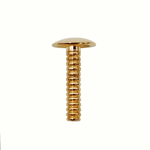 【1個売り】 つきさしパーツ 18金 イエローゴールド パール用穴ふさぎ 2.0mm皿 線径0.70mm 真珠 ビーズ｜手芸用品 金具 部品 K18YG 貴金属