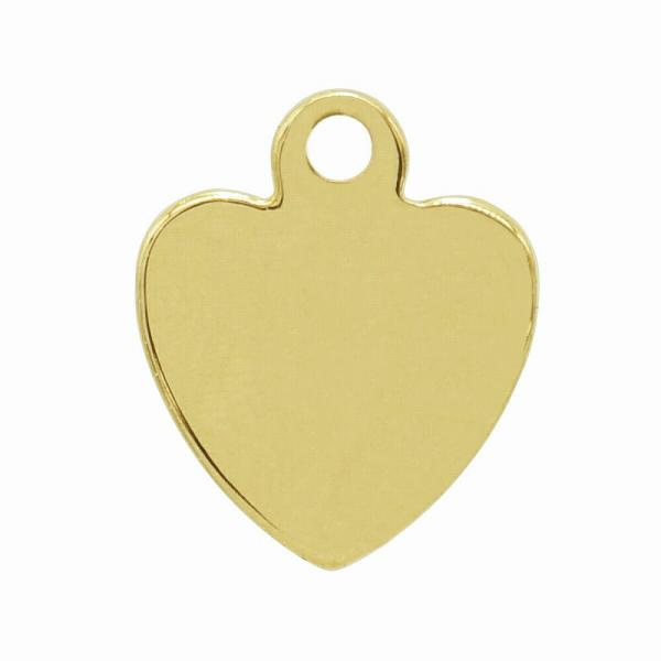 1個売り】 チャームパーツ 18金 イエローゴールド プレートチャーム