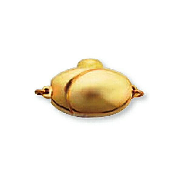 パールネックレス　留め具18金 1個売り】 留め具 18金 イエローゴールド パール用プッシュ式クラスプ