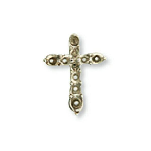 1個売り】 石枠 PT900 プラチナ クロス型ペンダントトップ空枠 空枠数