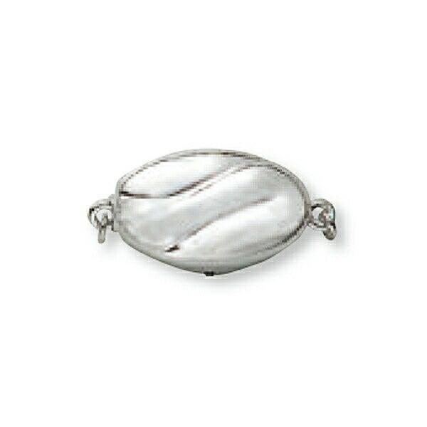 1個売り】 留め具 14金 ホワイトゴールド パール用ワンタッチ式  