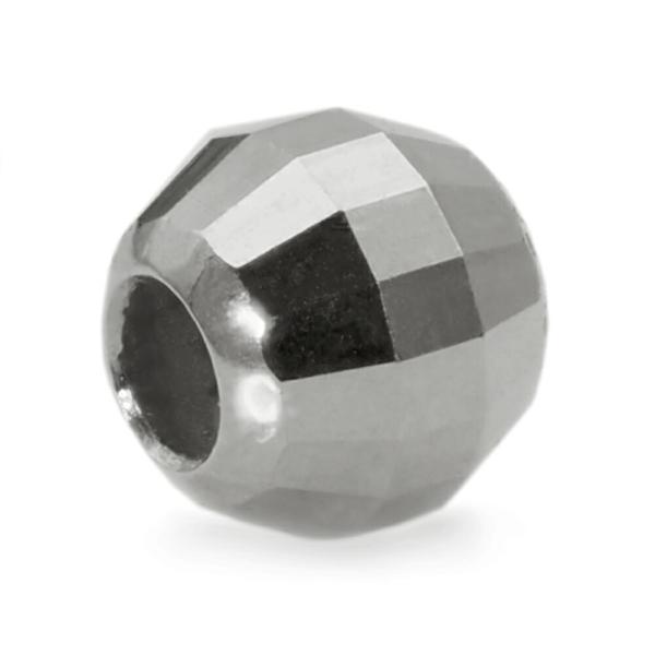 【1個売り】 ビーズパーツ 18金 ホワイトゴールド ボール玉 ミラーボールカット 外径2.0mm 高さ2.0mm 穴径0.7mm スペーサー 丸玉 直径