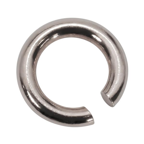 【1個売り】 丸カン 10金 ホワイトゴールド 丸環 線径0.4mm 直径2.0mm マルカン｜手芸用品 金具 飾り パーツ 部品 K10WG k10 10k 貴金属