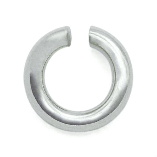 【1個売り】 丸カン 10金 ホワイトゴールド 丸環 線径0.5mm 直径2.3mm マルカン｜手芸用品 金具 飾り パーツ 部品 K10WG k10 10k 貴金属