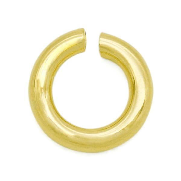 【1個売り】 丸カン 10金 イエローゴールド 丸環 線径0.4mm 直径2.0mm マルカン｜手芸用品 金具 飾り パーツ 部品 K10YG k10 10k 貴金属
