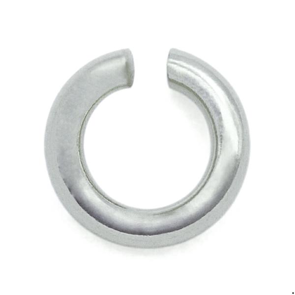 【1個売り】 丸カン 14金 ホワイトゴールド 丸環 線径0.55mm 直径2.4mm マルカン｜手芸用品 金具 飾り パーツ 部品 K14WG 14k 貴金属
