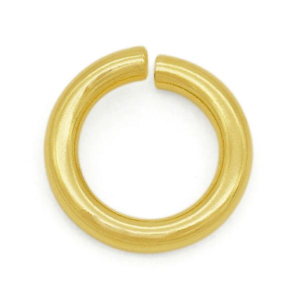 【1個売り】 丸カン 18金 イエローゴールド 丸環 線径1.0mm 直径6.0mm マルカン｜手芸用品 金具 飾り パーツ 部品 K18YG k18 18k 貴金属