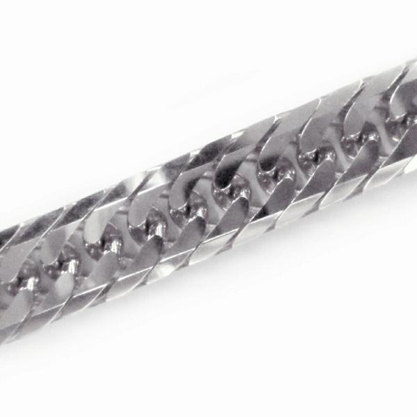 ブレスレット チェーン PT850 プラチナ 8面カットトリプル喜平チェーン