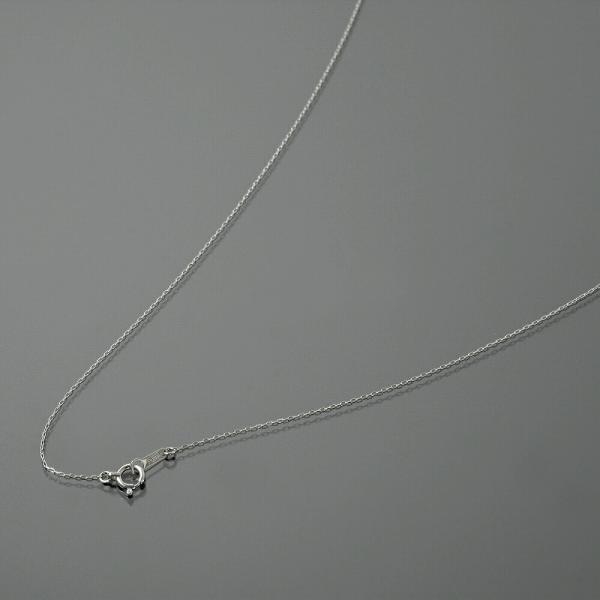 ネックレス チェーン PT850 プラチナ 4面カット小豆チェーン 幅0.5mm｜鎖 850pt 貴金属 ジュエリー レディース メンズ