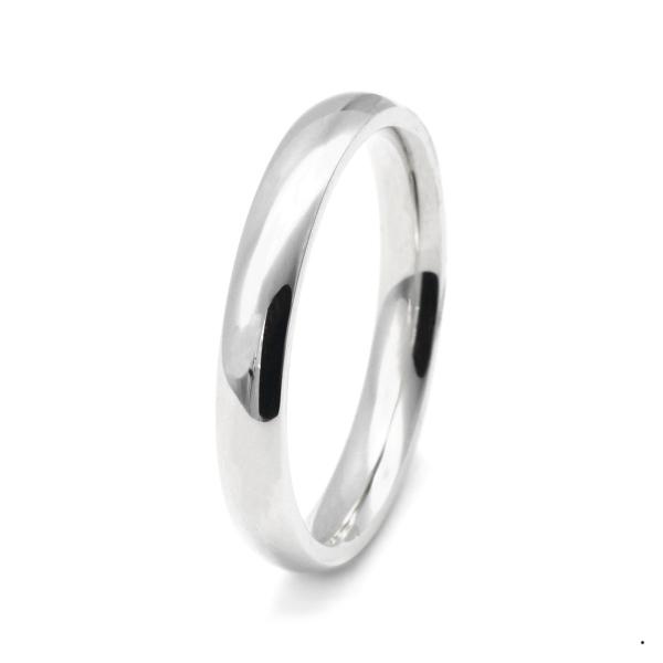 Pt900 ピンキー リング シンプル ミニマル プラチナ 甲丸 3号 #3 指輪 PT900 プラチナ 甲丸リング 幅3.0mm ピンキーリングもございます