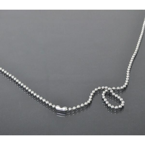 ネックレス チェーン サージカルステンレス 316L ボールチェーン (コネクタ) 幅3.0mm 長さ70cm
