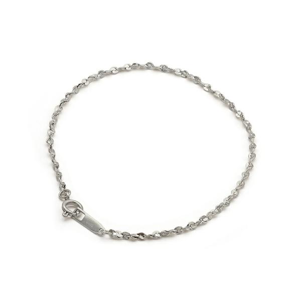 ブレスレット チェーン サージカルステンレス 316L S字ツイストチェーン 幅1.8mm 長さ16cm