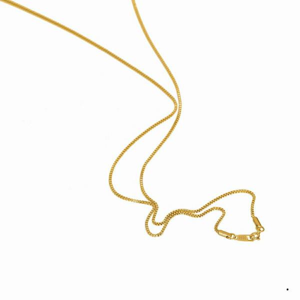 ネックレス チェーン サージカルステンレス 316L 金色 ベネチアンチェーン 幅1.5mm 長さ50cm