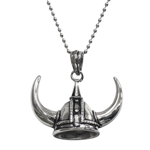 ペンダントトップ サージカルステンレス バイキングの兜モチーフの