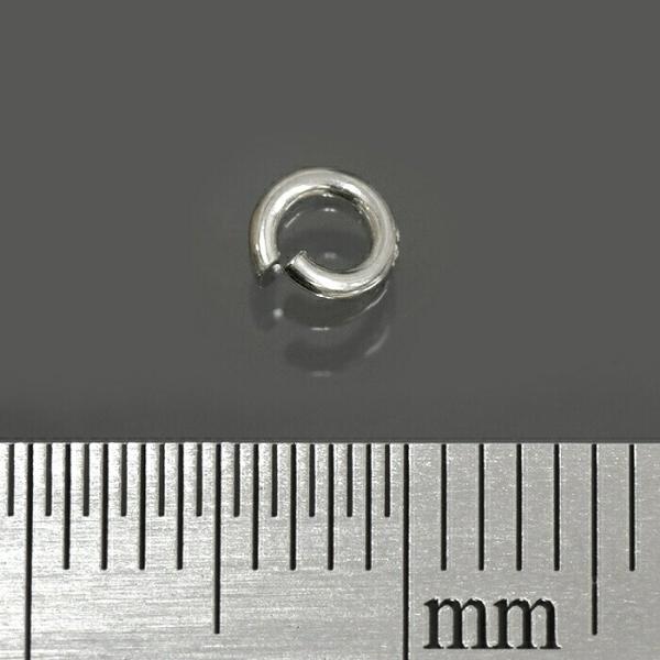 【10個セット】 丸カン ステンレス 丸環 線径0.8mm 直径4.0mm マルカン｜手芸用品 金具 飾り パーツ 部品