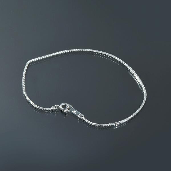 ブレスレット チェーン シルバー925 ベネチアンチェーン 幅1.0mm 長さ19cm｜鎖 銀 Silver アクセサリー レディース メンズ