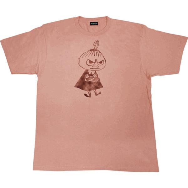 ムーミン　Ｔシャツ　半袖　コットン100%　リラックスTシャツ　男女兼用　ゆったりサイズ　リトルミイ　ピンク【メール便利用商品です】
