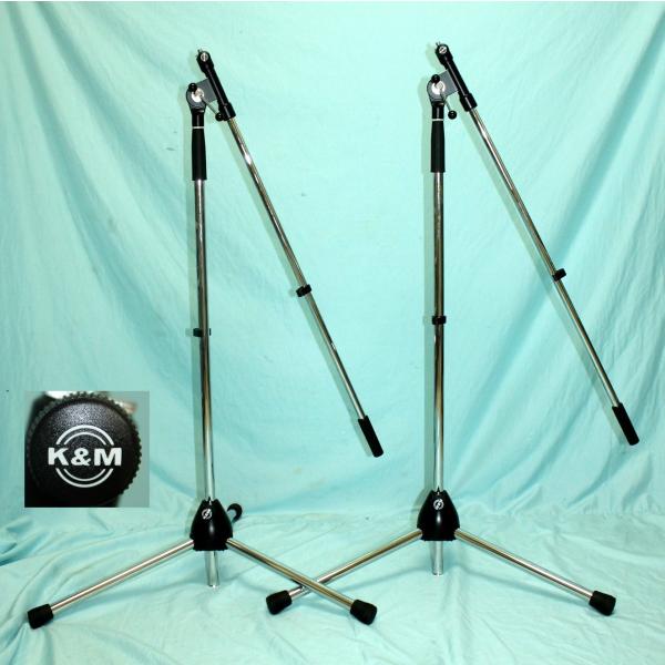 24000☆K&M ブームマイクスタンド ST210/2 【銀/2本セット】 : ルビー