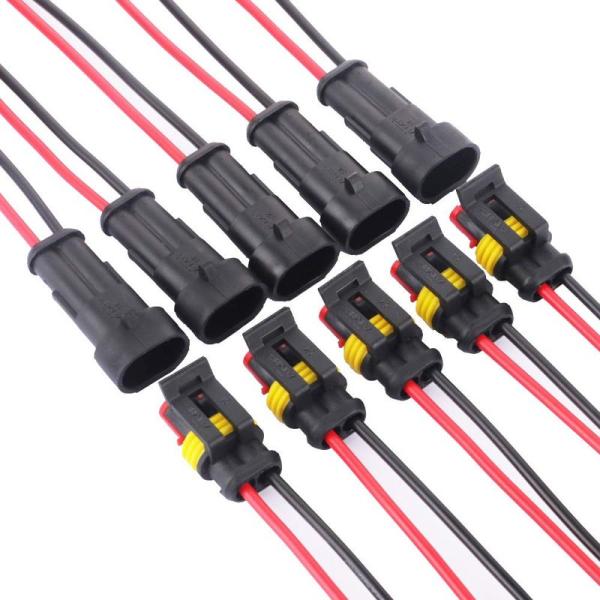 キット 2ピン防水コネクター2 ピンウェイ 車 防水 電気 コネクタ プラグ ワイヤー 17AWG マリーン 防水カプラ :20230126192753-00051:Cooretto 通販 GTIWUNG キット 4ピン防水コネクター4 ピンウェイ 車 防水 電気 コネクタ プラグ ワイヤー 18AWG マリーン 防水カプラー 4ピン