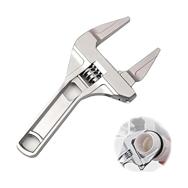 他サイト： Giratist モンキーレンチ ワイド たて型 水栓レンチ 大開口 トップワイドモンキレンチ 調整範囲(6-68mm) 薄型 軽量 作業の商品画像