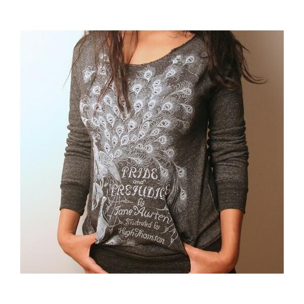 [Out of Print] Jane Austen / Pride and Prejudice Fleece (Black Heather) (Womens)