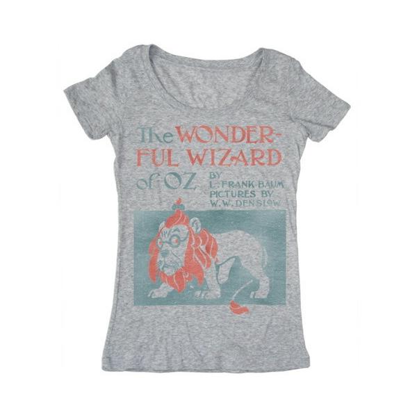 [Out of Print] L. Frank Baum / The Wonderful Wizard of Oz Scoop Neck Tee (Heather Grey) (Womens)
