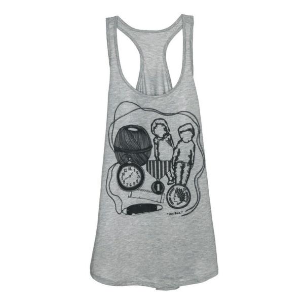 [Out of Print] Harper Lee / To Kill a Mockingbird Tank Top (Heather Grey) (Womens)