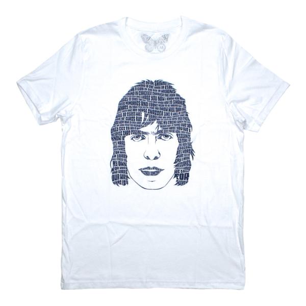 Worn Free] Liam Gallagher / Lyric Head Tee 1 (White) - [ウォーン