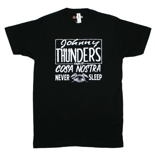 Johnny Thunders / Cosa Nostra Never Sleep Tee (Black) - ジョニー 