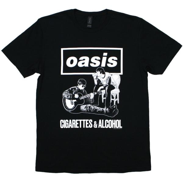 Cigarettes Tシャツ 黒 Oasis / Cigarettes & Alcohol Tee 4 (Black) - オアシス Tシャツ
