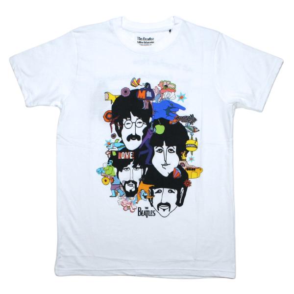 The Beatles / Yellow Submarine Tee 8 (White) - ザ・ビートルズ Tシャツ