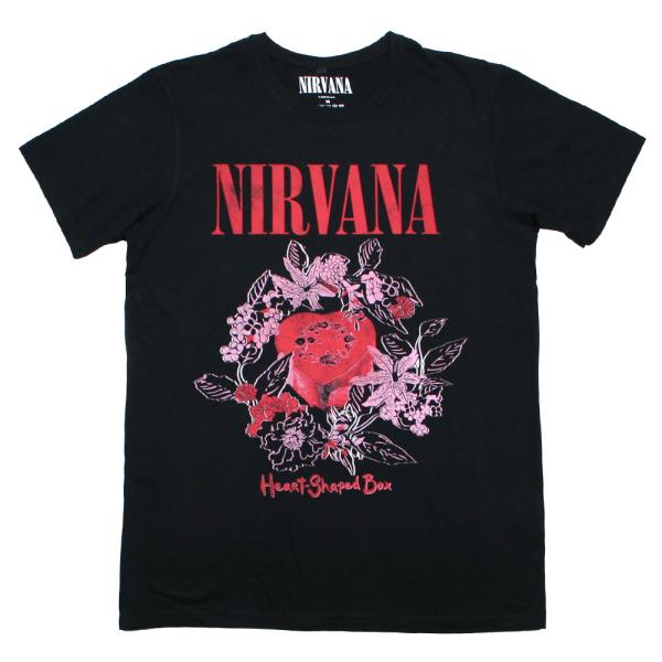 Nirvana / Heart-Shaped Box Tee 4 (Black) [Premium Carbon