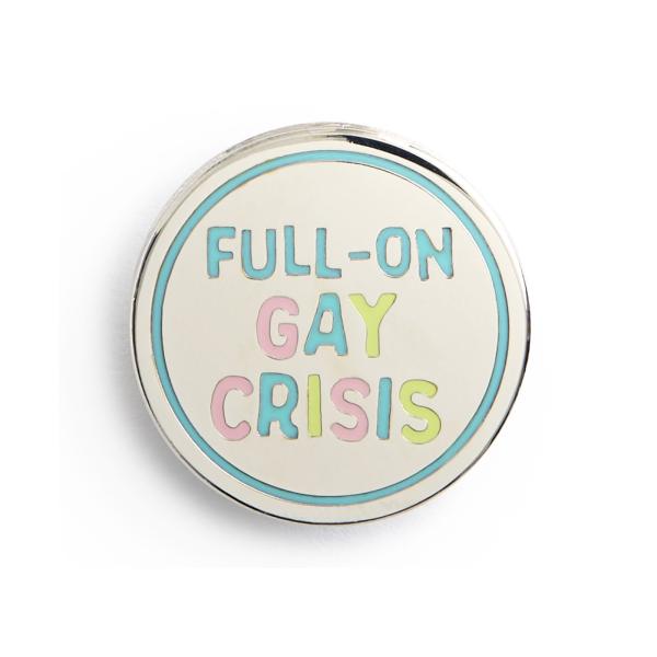 [Out of Print] Alice Oseman / Heartstopper: Full-on Gay Crisis Enamel Pin - ハートストッパー ピンバッジ