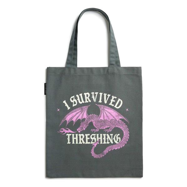 [Out of Print] Rebecca Yarros / Fourth Wing: I Survived Threshing Tote Bag - アウト オブ プリント - フォース・ウィング トートバッグ