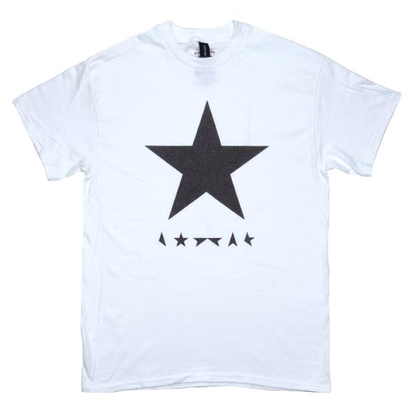 David Bowie / ★(Blackstar) Tee 9 (White) - デヴィッド・ボウイ Tシャツ - デヴィッド ボウイ ブラック スター Tシャツ