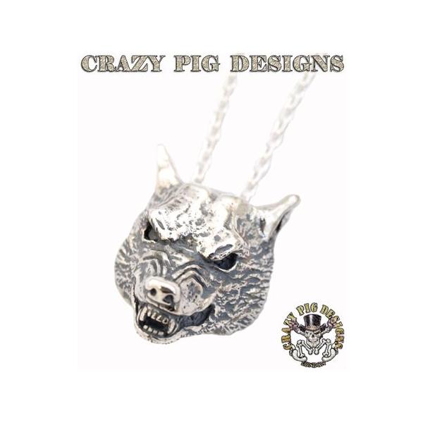 CRAZY PIG（クレイジーピッグ） ネックレス ペンダント ウルフ 