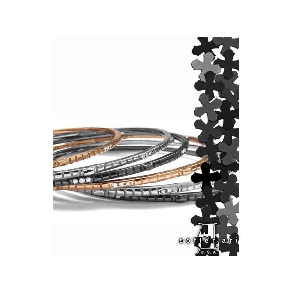 �\�t�@�A�� SofferAri TRAFFICANTE BANGLE K18 GOLD WITH BRIM PAVE DIAMONDS BRACELET �u���X���b�g �o���O��