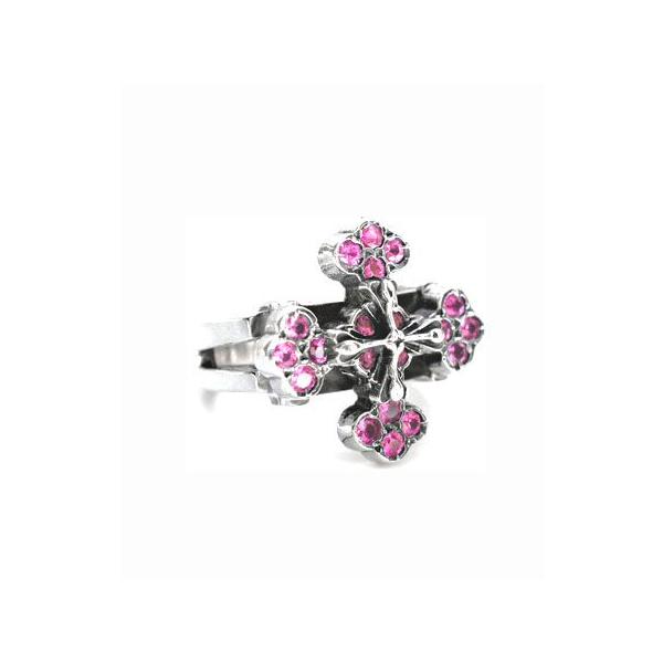 \t@A SofferAri RJC ACY O w sN Tt@CA COCAINE EYES RING w PINK SAPPHIRES w