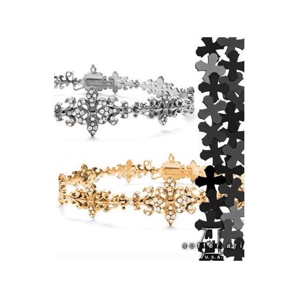 �\�t�@�A�� SofferAri TRINITY FLEUR BRACELET K18 GOLD WITH PAVE DIAMONDS �u���X���b�g �o���O��