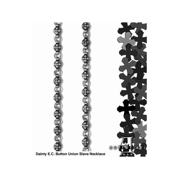 \t@A SofferAri lbNX PETITE - N.C. E.C. BUTTON UNION SLAVE NECKLACE CHAIN lbNX`F[