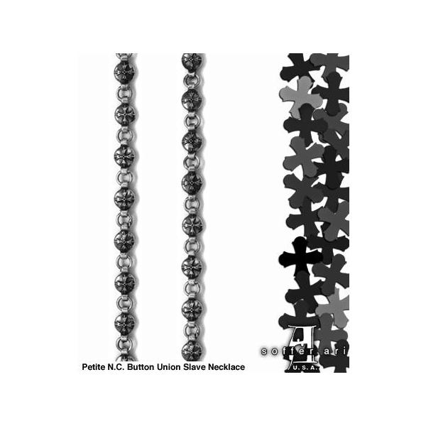 \t@A SofferAri lbNX PETITE - N.C. E.C. BUTTON UNION SLAVE NECKLACE CHAIN lbNX`F[