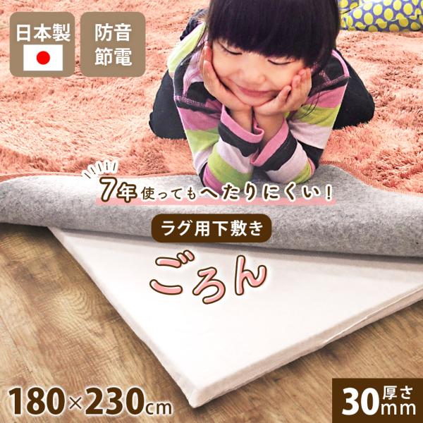 【サイズ】約180×230cm【素材（品質）】中材：高反発ウレタン（3cm）側生地：綿100％【お届け荷姿】折り畳み・ビニール【生産国】日本【お手入れ方法】・水洗いはお避け下さい。・中性洗剤を薄めた液体に布を浸し、固く絞って汚れた箇所を軽く...