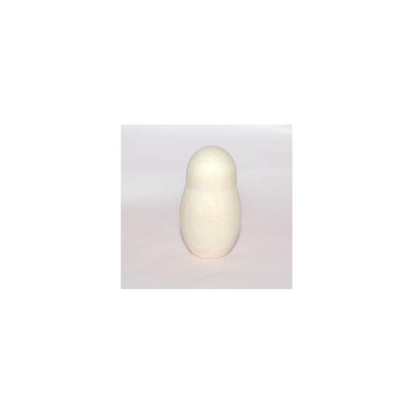 白木のマトリョーシカ型　単体　5,5cm
