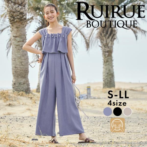 ＢＬＡＣＫ｜ブラック｜ＢＬＵＥ｜ブルー｜ＢＥＩＧＥ｜ベージュ｜Ｓ｜Ｍ｜Ｌ｜ＬＬ｜７号｜９号｜１１号｜１３号◆サイズ◆*総丈/バスト/ウエスト/ヒップ/股下/渡り/裾幅S(7号)：133/84〜98/72〜96/128/55/39/39M(9...