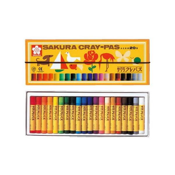 クレパス太巻20色セット　サクラクレパス　150-LP20R [M便 1/2]【2点までネコポス可】