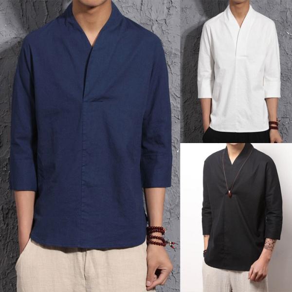 ネコポス送料無料 リネンtシャツ メンズ トップス リネンシャツ カットソー 無地 かっこいい Tシャツ カットソー 七分袖 無地 カジュアル Tシャツ Buyee Buyee Japanese Proxy Service Buy From Japan Bot Online